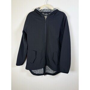 Elements Athleisure Black Full Zip Hooded Jacket w/ Pockets - L
